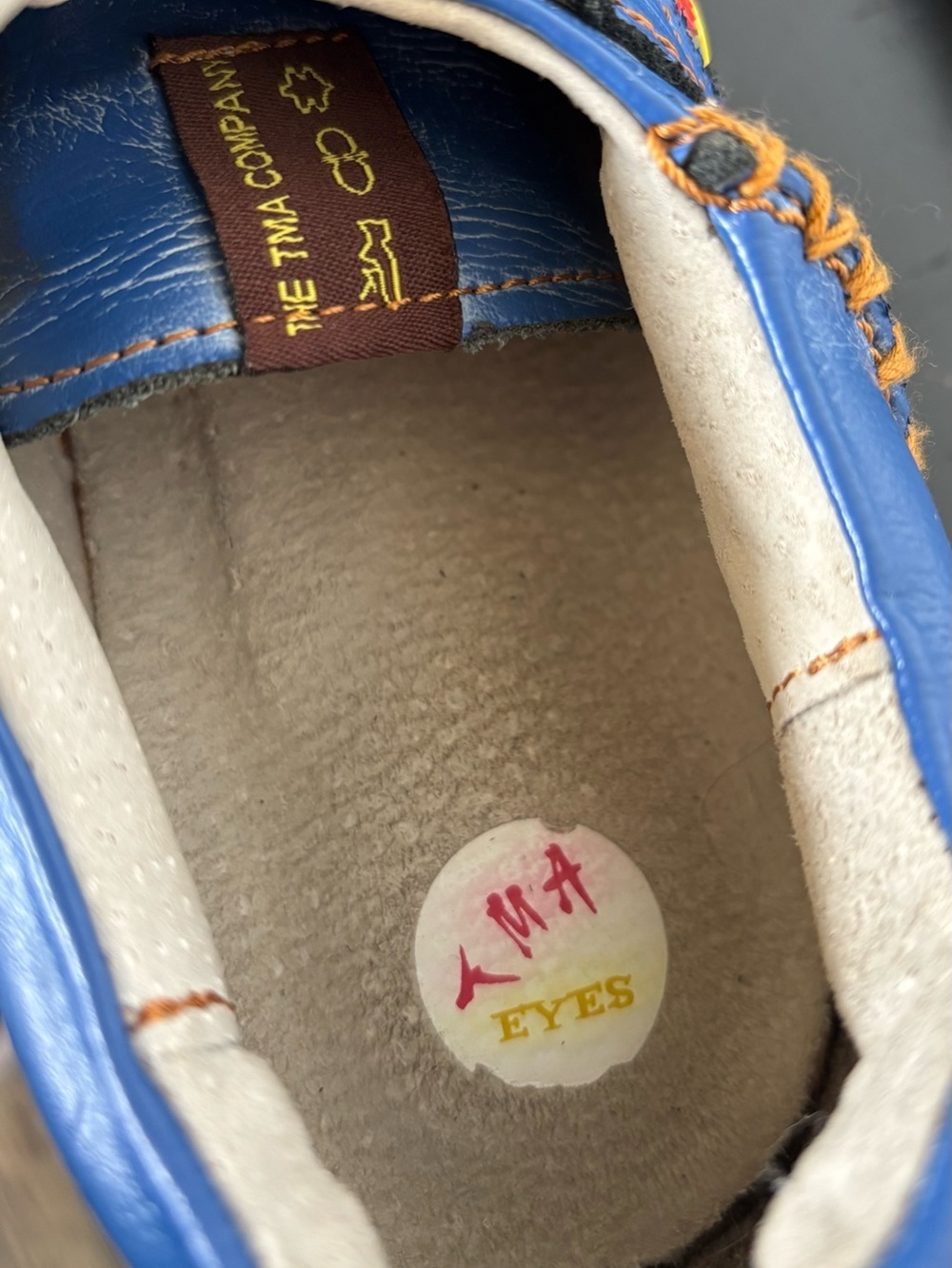 TMA EYES Stitched Leather Walking Hiking Shoes Womens Size 41 EUR (9 US) Blue - Picture 13 of 15